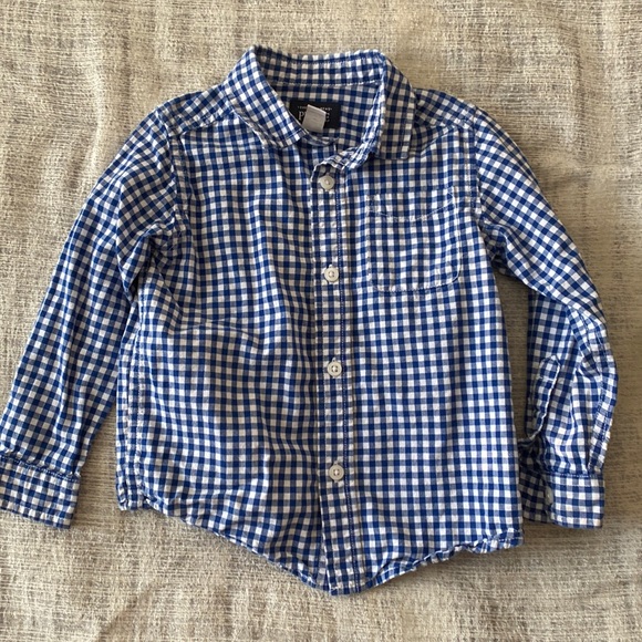 🧸The Children's Place Button Down Long Sleeve Shirt - Picture 1 of 6